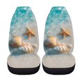 thumbnail image 5 of XYZCANDO 2 pcs Car Seat Cover for Car Decor Car Seat Covers Waterproof Washable, Truck SUV Van Car Front Seat Covers, Beach Shell Starfish, 5 of 10
