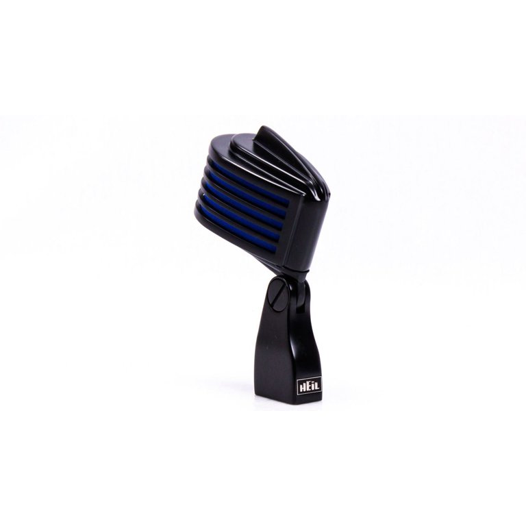 HEIL SOUND The Fin Black Body/Blue Led Microphone (THE-FIN-BK/BU)