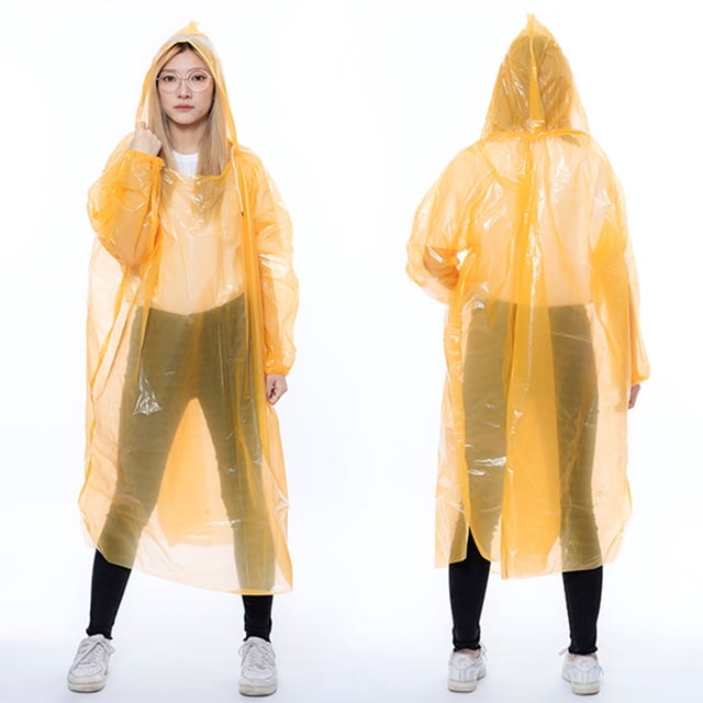 Ponchos de lluvia desechables para mujeres, hombres y adultos, impermeable portátil, chaqueta impermeable para la lluvia