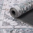 thumbnail image 5 of Superior Floral Scroll Border Washable Indoor Area Rug, 2' 6" x 7' 6", Gray, 5 of 8