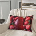 thumbnail image 5 of Sikiie Berry Infused Refreshment Print Plush Pillow Cover, Wrinkle-proof and Stain-resistant Pillow Protector without Pillow Core, Home Decoration-20"x30", 5 of 6