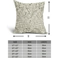 thumbnail image 4 of Olive Green Fern Leaves Pillow Covers 18X18 Inch Plant Leaf Floral Pine Decorative Pillow Cases Vintage Botanical Spring Summer Throw Pillows Set of 2 Home Decor for Sofa Couch Porch Outdoor, 4 of 6