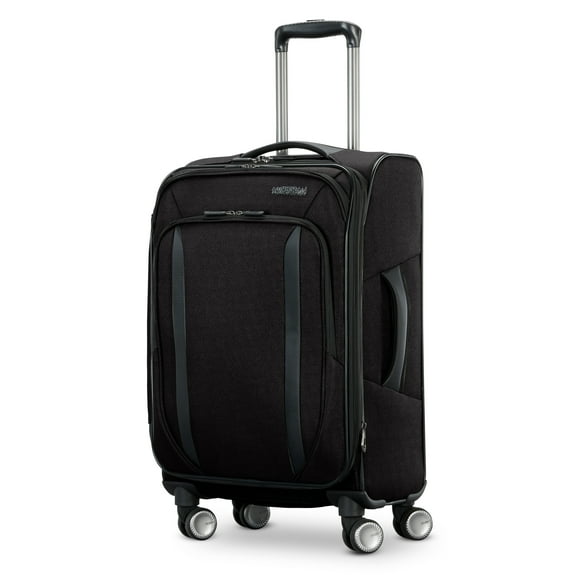 American Tourister Dash XLT Softside Carry On Luggage with Spinner Wheels Single Piece - Black