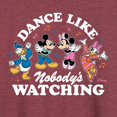 thumbnail image 3 of Disney - Mickey & Friends - Dance Like Nobody's Watching - Women's Lightweight French Terry Long Sleeve Shirt, 3 of 5