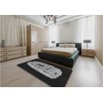 thumbnail image 5 of Ahgly Company Machine Washable Indoor Round Transitional Midnight Gray Area Rugs, 3' Round, 5 of 7