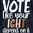 thumbnail image 3 of CafePress - VOTE Like Your Rights Depend O Long Sleeve T Shirt - Women's Long Sleeve Graphic Tee Casual Fit, 3 of 4