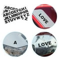 thumbnail image 3 of Pegatinas del alfabeto para coches, motocicletas, letras reflectantes de Pvc, calcomanías personalizadas DIY, letras autoadhesivas negras, 2 uds., 3 of 5
