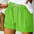 thumbnail image 2 of Clearance Sales Shorts for Women 2024 Drawstring High Waisted Summer Bermuda Shorts Soft Trendy Lounge Shorts Beach Vacation Shorts, 2 of 5