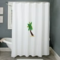 thumbnail image 3 of CafePress - Christmas Palm Tree - Unique Fabric Shower Curtain 70" x 72", 3 of 3