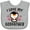 AC-Heather Grey, variant on Inktastic I Love My Godfather with Cute Penguin and Hearts Girls Baby Bib