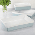 thumbnail image 6 of 3 Piece Oven to Table Stoneware Bakeware, Baking Dish & Casserole Set - Dusty Blue, 6 of 6