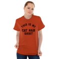 thumbnail image 3 of This is My Cat Hair Shirt Pet Humor Plus Size Crewneck Graphic Tee Shirt Brisco Brands 2X, 3 of 4
