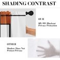 thumbnail image 4 of 36 Inch Kitchen Curtains Orange and Black Geometric Abstract Art Window Curtains and Valances Set of 3, Black Line White Short Tier Curtain for Kitchen,Vintage Small Kitchen Decor, 4 of 5