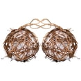 thumbnail image 4 of Miangastore Cotton Rattan Hanging Ornament Dark Brown 2Pcs 3.9in Diameter, 4 of 7