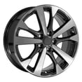 thumbnail image 3 of OE Wheels LLC 18 Inch Rims Fit Altima Style 5x114.3 NS30 18x7.5 Gloss Gunmetal Machined Hollander 62720 SET, 3 of 5