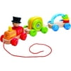 Wooden Railway Triple Play Wooden Train Set, Colorful and unique with a bright cheery-faced engineer to greet childs play time By Hape