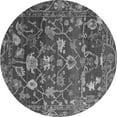 thumbnail image 1 of Ahgly Company Indoor Round Abstract Gray Modern Area Rugs, 8' Round, 1 of 4