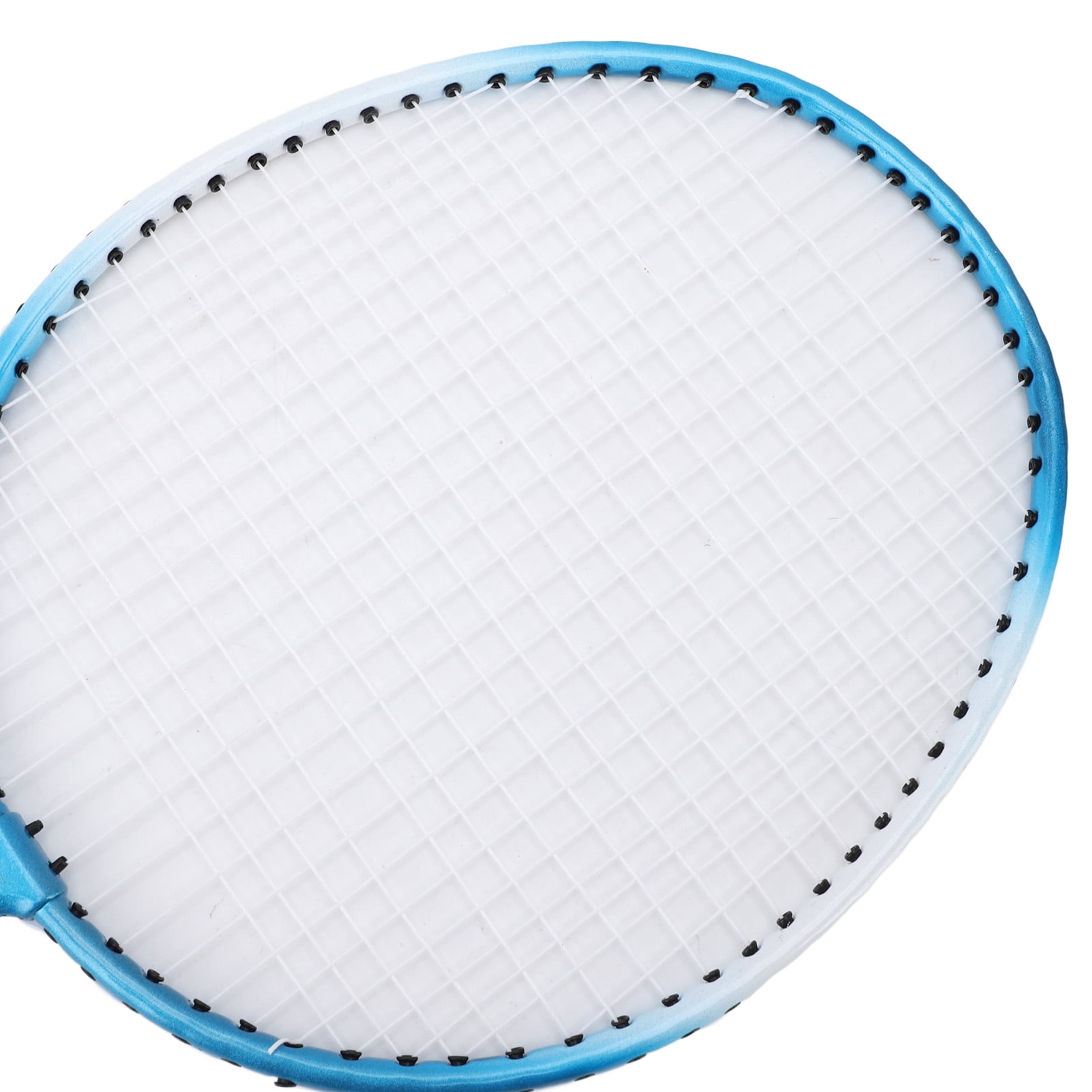 LAZIOEGR Starter Portable Badminton Set, Professional Iron Alloy Racquets with 3 Shuttlecocks & Bag, 2 Players, High Tension For Outdoor Beach Backyard Games - Blue (28.35 in / 72 cm)