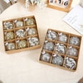 thumbnail image 2 of Ounissouiy Bolas navideñas ecológicas de 12 piezas para decoraciones de árboles, no fáciles de deformar y no tóxicas Kits de decoración para fiestas Oro, 2 of 6