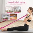 thumbnail image 4 of Fitness con banda de resistencia, expansor de culturismo para sentarse, tensión elástica del pedal del pie, máquina de remo elástica, cuerda de tensión multifuncional, cuerpo elástico Rojo Verde  Cocina, Decoración y Otros, 4 of 5