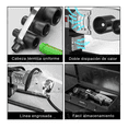 thumbnail image 3 of Termofusor Bloosom  Kit 1500w 0-380°c Digital Pantalla Dados+tijeras Negro, 3 of 4