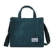 thumbnail image 2 of Bolsa Bolso bandolera de pana para mujer, bolso de mano, bolsos retro (verde) JShteea Para Estrenar, 2 of 9