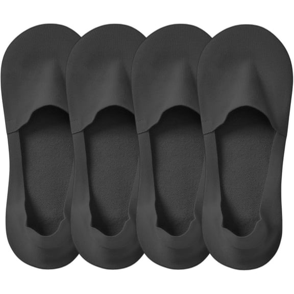 Thin No Show Socks (Women 5-12), Made of Ice Silk Surface on the Surface & Cotton on the Bottom