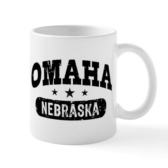 CafePress - Omaha Nebraska Mug - 11 oz Ceramic Mug - Novelty Coffee Tea Cup