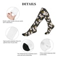 thumbnail image 5 of Lsque Lilies Flowers Pattern Sport Compression Socks for Men & Women 15-20 mmHg Knee High Nurse Pregnant Running Medical and Travel Athletic, 5 of 6