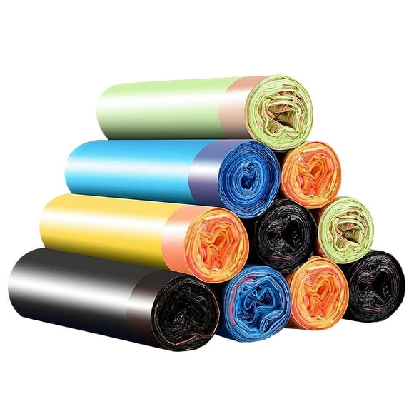 Drawstring Portable Garbage Plastic Bag Automatic Closing Thickening Kitchen