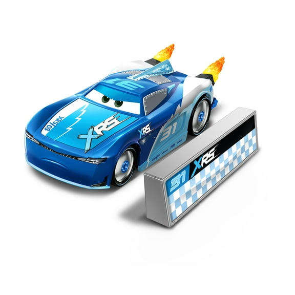 Disney and Pixar Cars XRS Rocket Racing Lightning McQueen with Spinning Flames