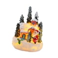 thumbnail image 4 of Adorno de escritorio Macarena casa luminosa navideña figura de Papá Noel miniatura, 4 of 8