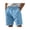 154#Sky Blue, variant on Mens Corduroy Shorts Casual Summer Beach Shorts for Men with Pockets Navy 3XL