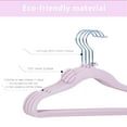 thumbnail image 3 of veeyidd Kids Velvet Clothes Hangers, Non Slip Baby Hangers Pink (11.6" Inch - 40 Pack), 3 of 5