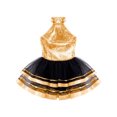 thumbnail image 3 of ranrann Kid Girls Sleeveless Leotard Gymnastics Ballet Dance Tutu Dress Ballerina Ballroom Costumes Champagne 4, 3 of 5