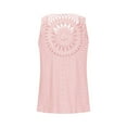 thumbnail image 7 of AherBiu Beach Tank Tops for Women Eyelet Hole Lightweight Vacation V Neck Sleeveless Summer Top Tees Shirts, 7 of 7