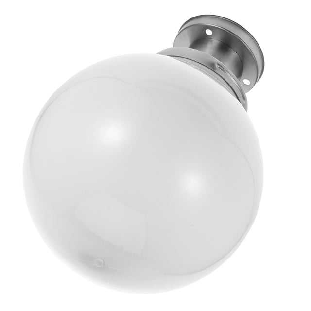BESTYASH 1ensemble Lampe Décorative Extérieure Poteau Blanc Aluminium Rond Éclairage Esthétique Moderne pour Applications Extérieures