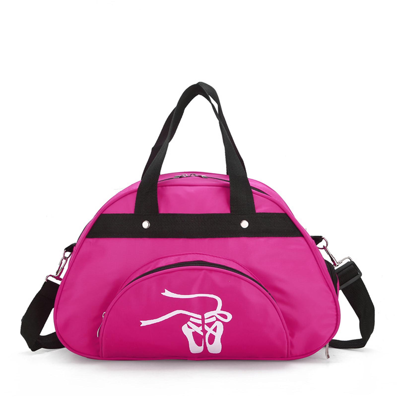 Dance Bag Sport Gym Duffel Nylon Shoe Storage Lightweight Design for Girls Teens Dancers Ballet