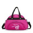 thumbnail image 5 of Bolsa de baile para niñas, ropa, zapatos, bolsa deportiva de baile para mujeres adultas, bailarinas de ballet Rosa roja, 5 of 5