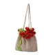 thumbnail image 2 of Bolso tejido con ramo de rosas en 3D, diseño bohemio, bolso de moda para viajes diarios. Rojo, 2 of 8
