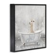 thumbnail image 3 of Stupell Industries Baby Llama Bath Time Cute Animal Design Graphic Art Black Framed Art Print Wall Art, 12x12, by Kim Allen, 3 of 5