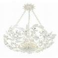 thumbnail image 5 of Crystorama Marselle 6 Light Matte White Chandelier - 24"W x 6"H x 24"D, 5 of 16