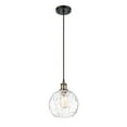 thumbnail image 4 of 516-1P-WPC-G1215-8 Innovations Lighting Ballston Athens Water Glass 1 Light 8" Cord Hung Mini Pendant Antique Brass, 4 of 4