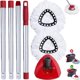 thumbnail image 1 of NACOOL Adecuado para fregona giratoria O-Cedar, Adecuado para Vileda O-Cedar, Equipado con Cabezal de fregona Giratorio de 360 Grados, Accesorios de Varilla y Disco, tri&aacute;ngulo. (Rojo Blanco, 1 of 9