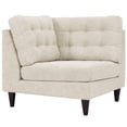 thumbnail image 5 of Modway Empress Upholstered Fabric Corner Sofa in Azure, 5 of 10