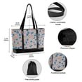 thumbnail image 2 of FORMRS Canvas Laptop Tote Bag for Women with 15.6" Computer Compartments Shoulder Handbag, Small Pink Flower, 2 of 7