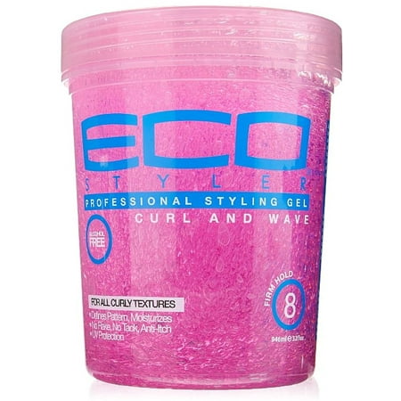 Eco Styler Professional Curl & Wave Firm Hold Styling Gel, Pink 32 (Best Eco Styler Gel For 4a Hair)