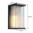 thumbnail image 4 of Montpelier Wall Sconce Dusk to Dawn Photocell, Outdoor Wall Lantern with Clear Glass Shade, 4 of 8