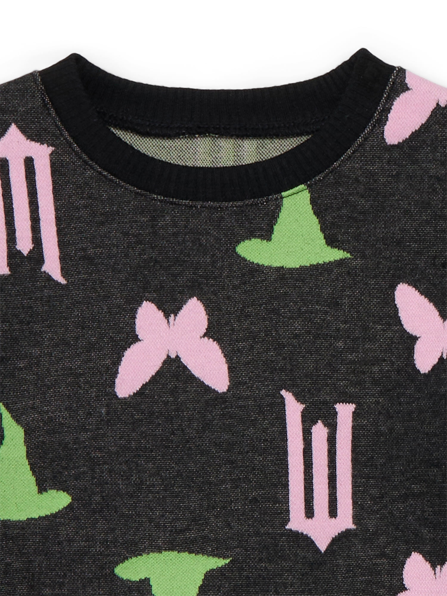 Wicked Toddler Girls Intarsia Graphic Sweater and Skirt Set, 2-Piece, Sizes 2T-5T