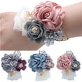 thumbnail image 1 of Neinkie Girl Bridesmaid Wedding Wrist Corsage Party Prom Hand Flower Decor, 1 of 7